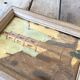 Orientalist oil, wooden and glass frame