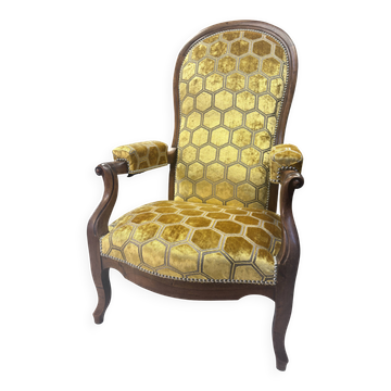 Fauteuil Voltaire à crémaillère
