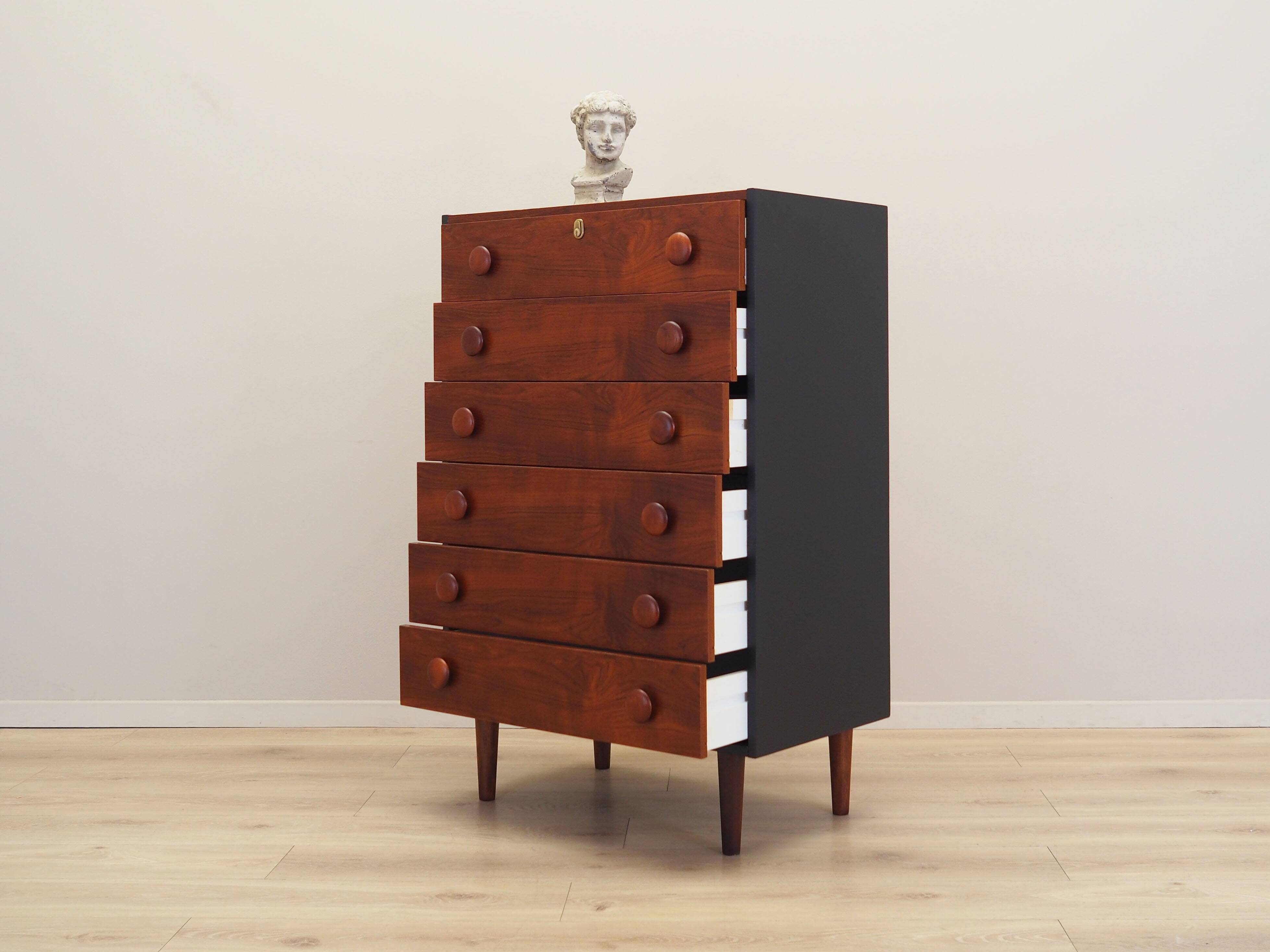 Teak chest of drawers, Danish design, 1970s, production: Denmark