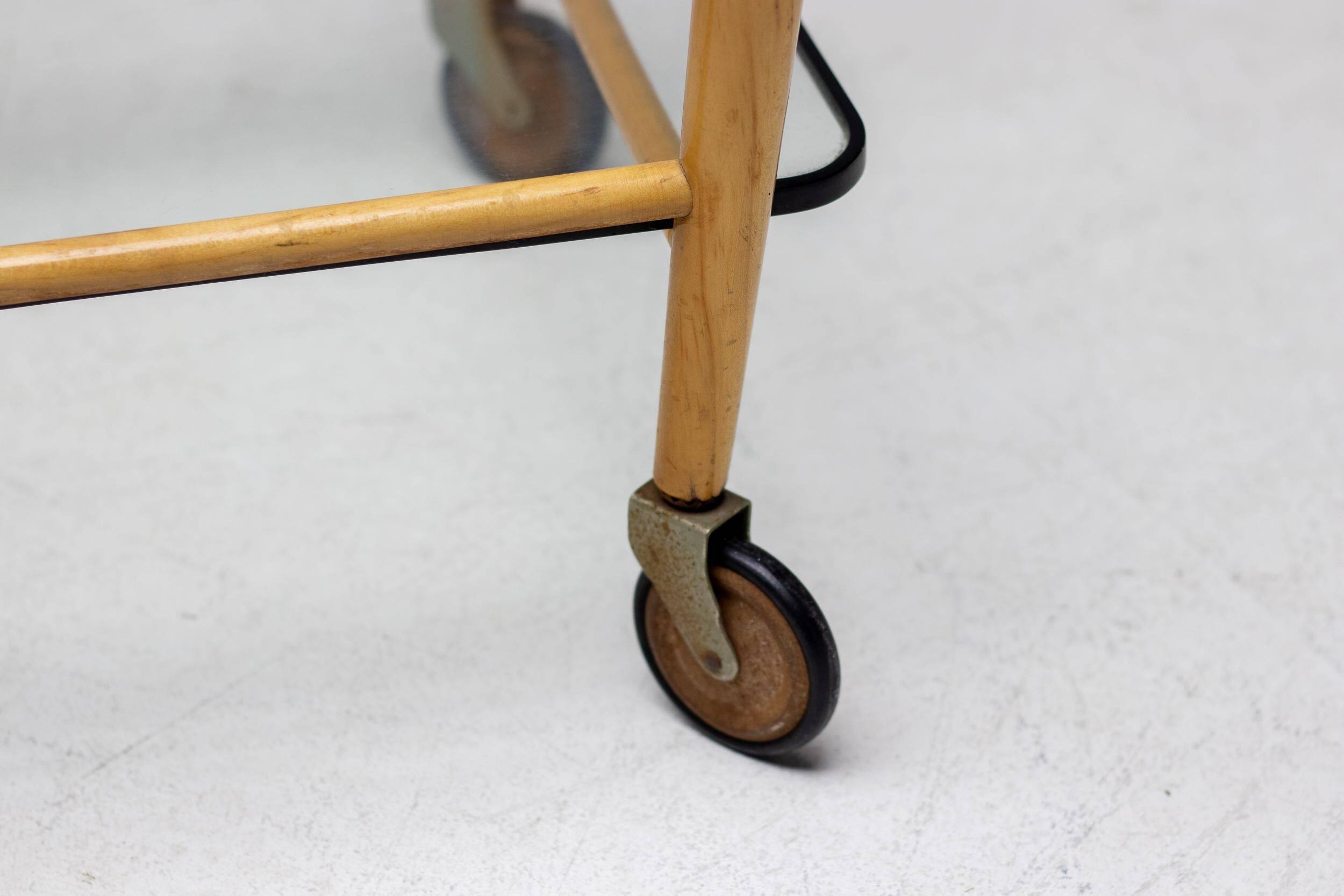 Italian conical tea trolley, circa 1950