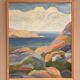 Original Swedish Oil on Canvas – “Coast” by Weronica – Dated 1980 – Vintage