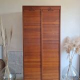 Meuble de métier - classeur à rideau double - vintage