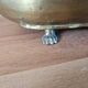 Important copper or brass planter from the 19th century with lion's paws.