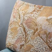 Coussin bohème chic frangé en velours d'ameublement 62x40cm