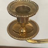 Paire de chandeliers en laiton