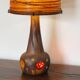 Accolay grande lampe en céramique avec son abat jour en résine et cordes si