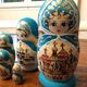 5 vintage Matriochka Russian dolls