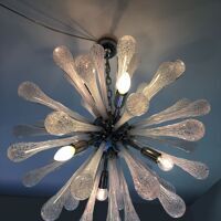 Lustre en verre de Murano