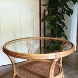 Glass and canning coffee table