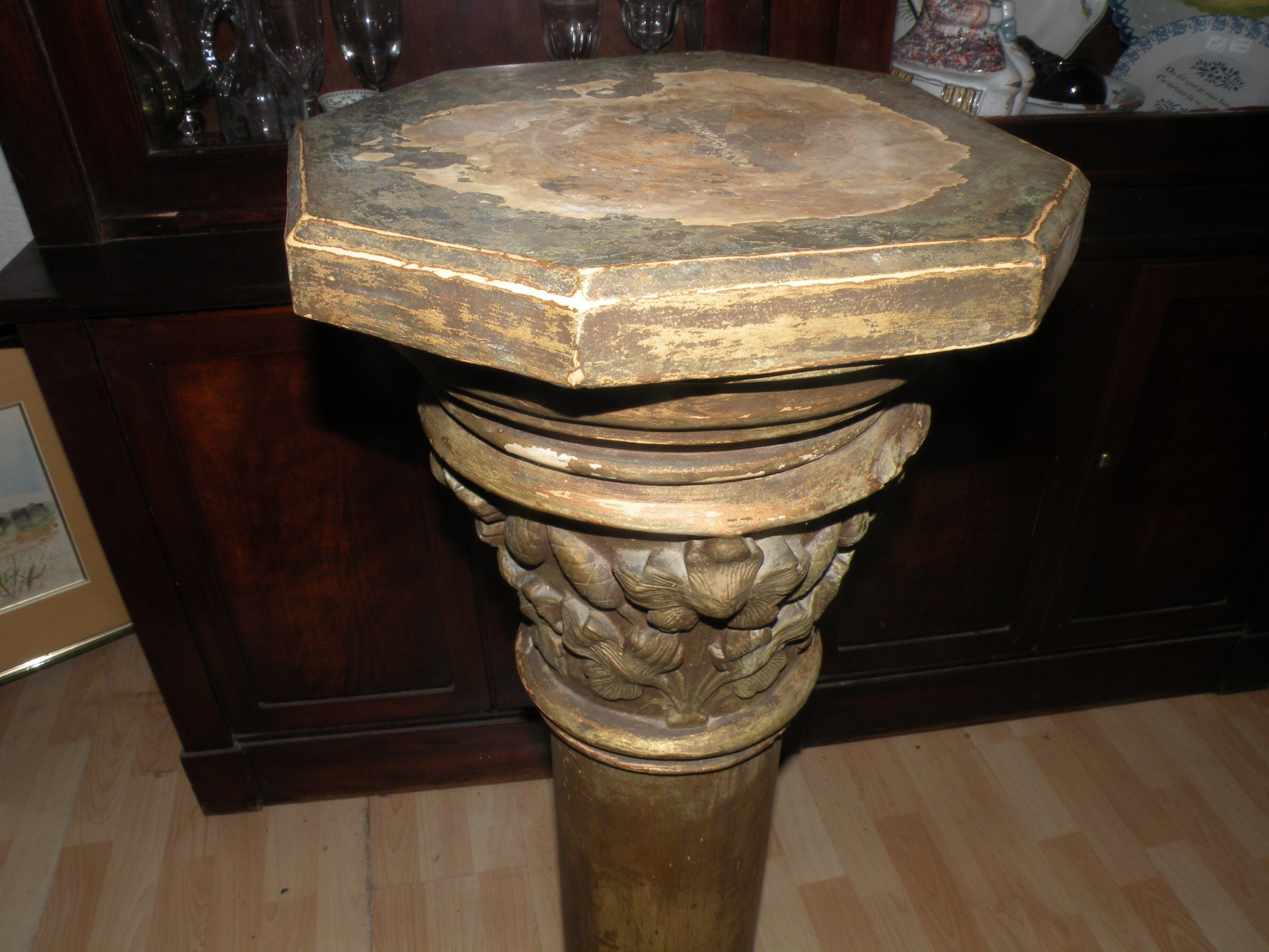 Column, Harness XIX eme terracotta, very pretty patina ....