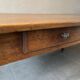 Large vintage farmhouse table from the 50s in solid wood (oak)