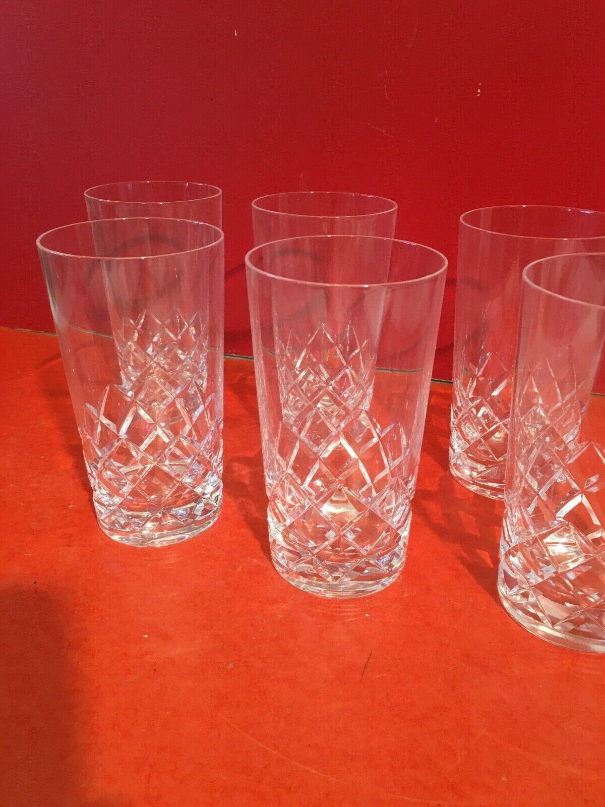 Service de 6 verres à Eau Drink etc en crista