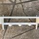 Vintage wall coat rack 3 hooks & shelf