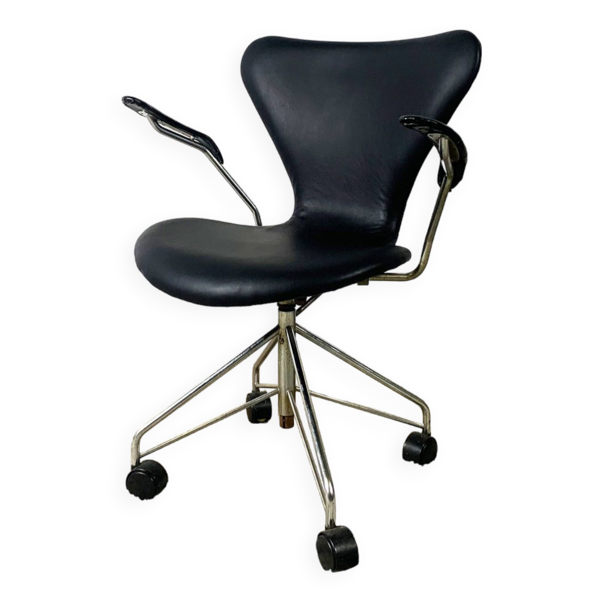 "Seven" Office Chair By Arne Jacobsen For Fritz Hansen, Denmark, 1950s