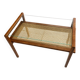 Mahogany coffee table Roger Landault 1960