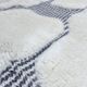 Moroccan Berber Beni Ouarain rug, ecru and black, 2.90x1.97m