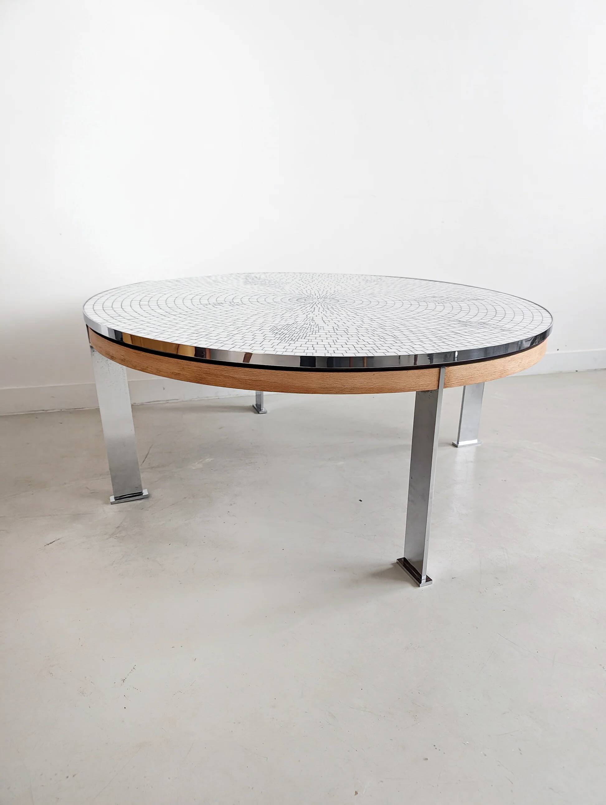Mosaic coffee table by Berthold Müller Oerlinghausen 1960s