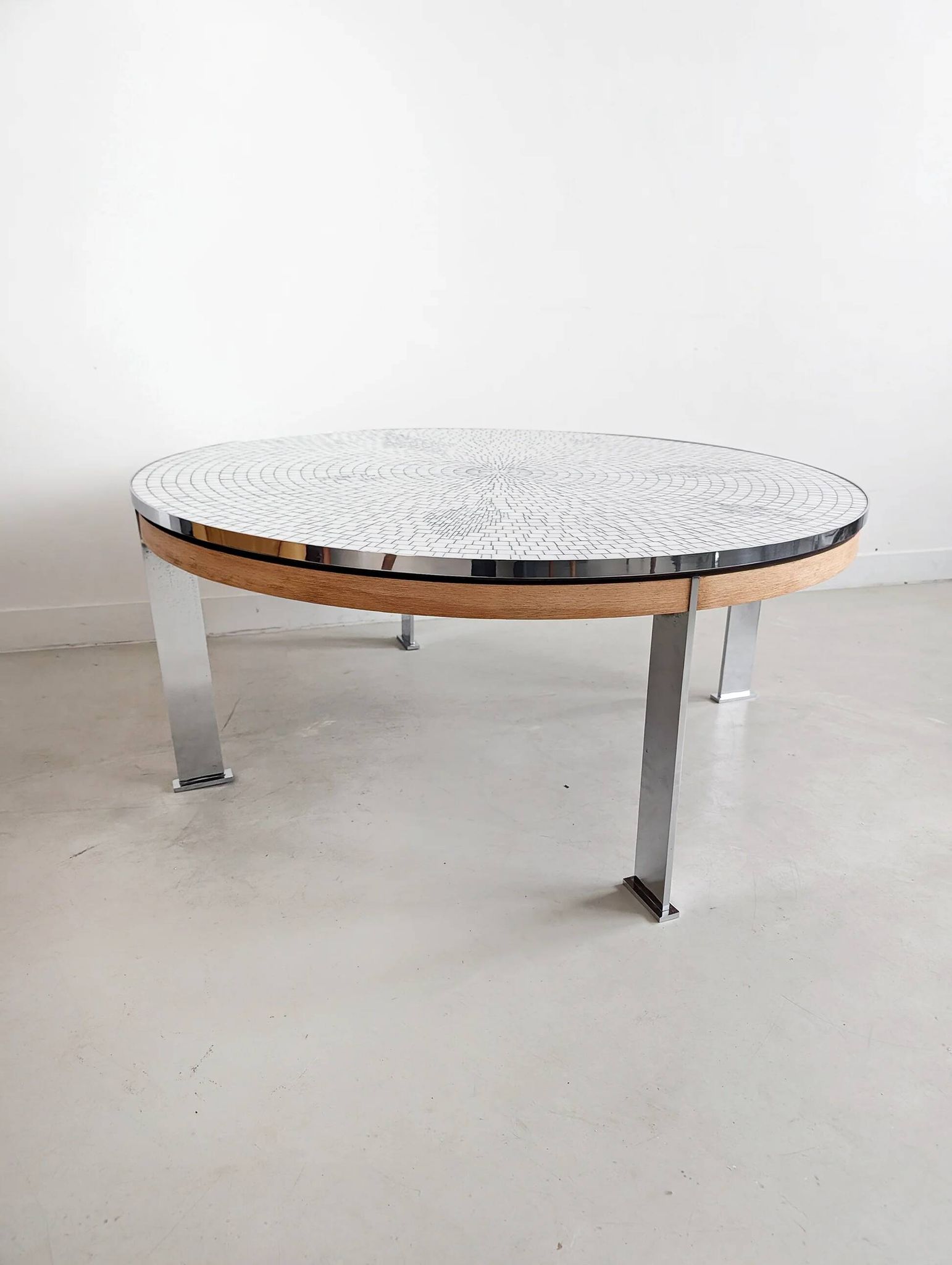 Table basse en mosaïque de Berthold Müller Oerlinghausen 1960