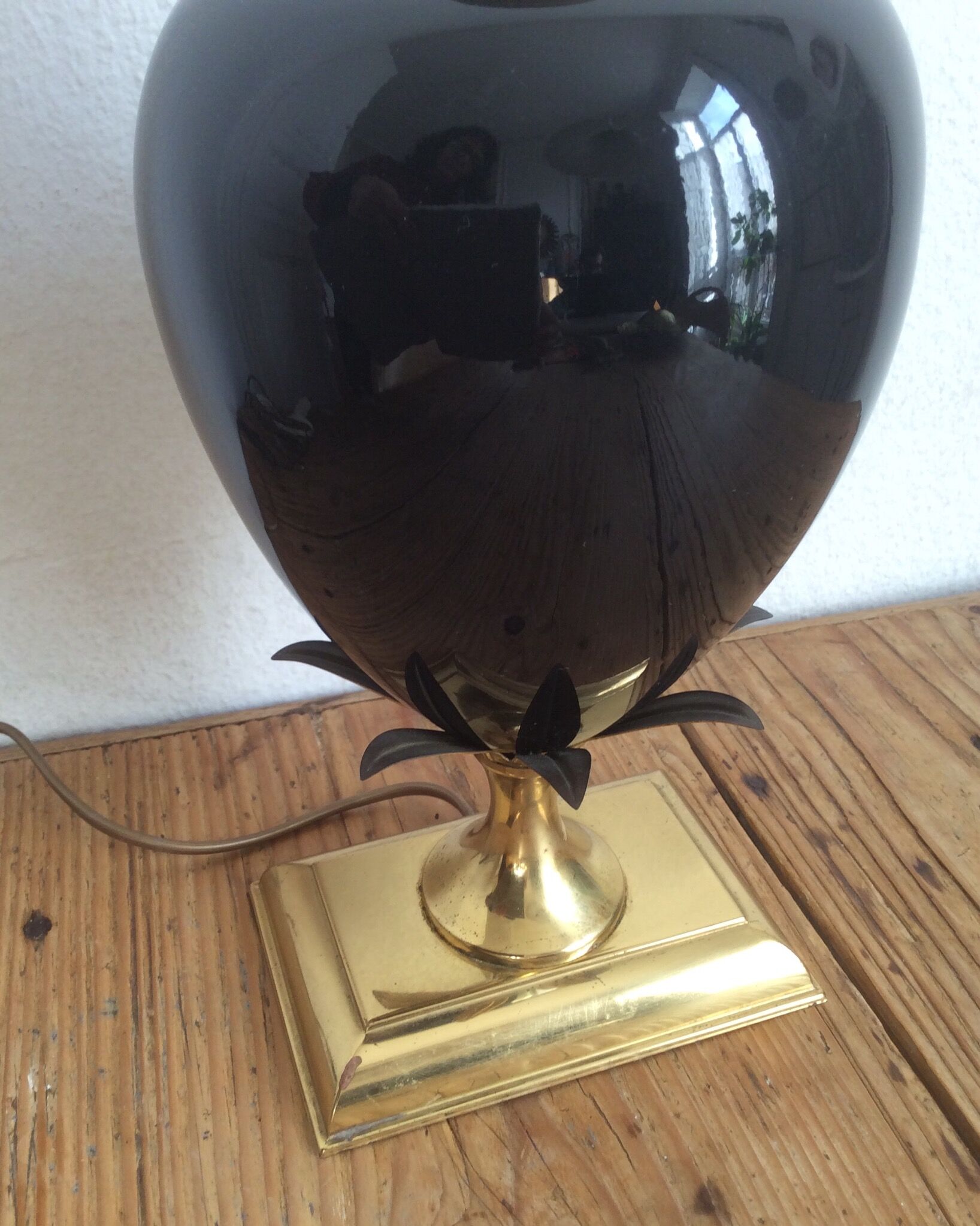 Brass lamp foot, 1960s