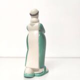 Monk earthenware liqueur bottle Franor Royale 1940s