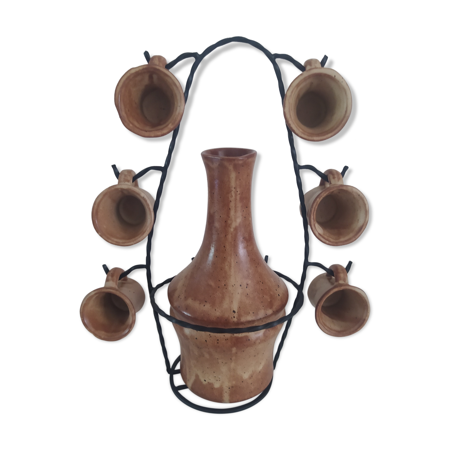 Sandstone liqueur service by Vallauris