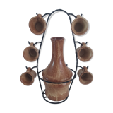 Sandstone liqueur service by Vallauris