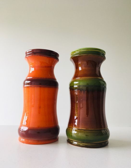 2 vintage vases from West Germany by Alfred Klein (AK) Keramik