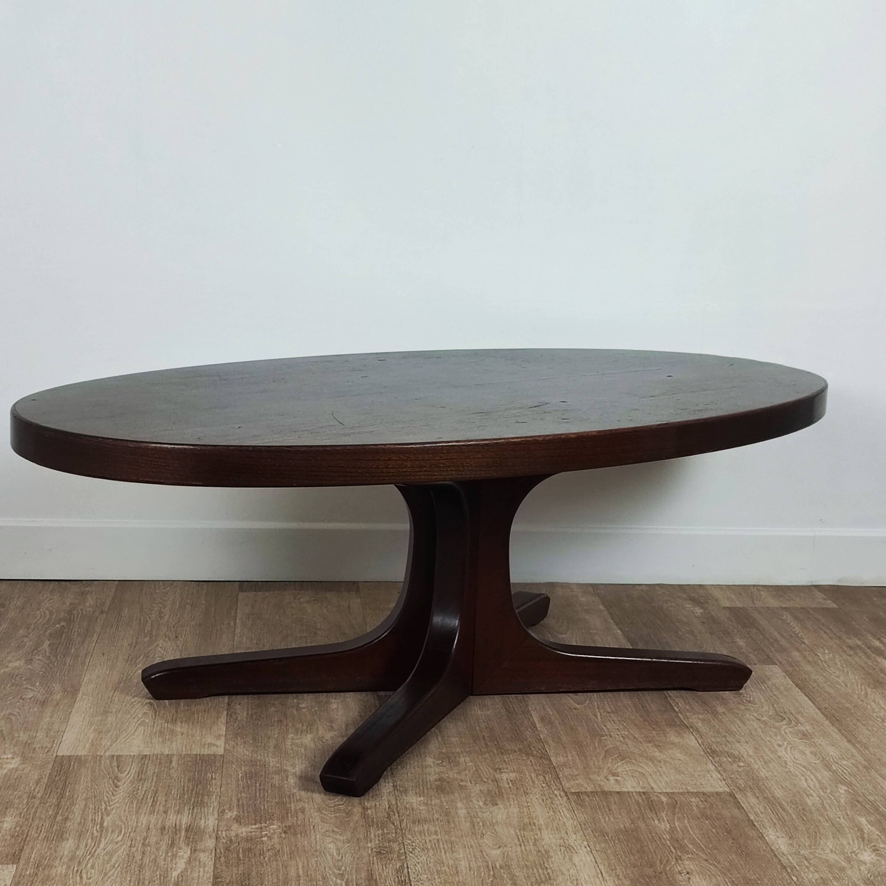 Vintage oval coffee table