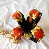 Multicolored flamed ceramic vase Vallauris