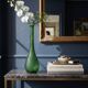 Green carafe Empoli Italy with diamond points - 1960