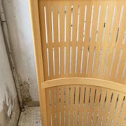 Large curved beech screen from the 80s