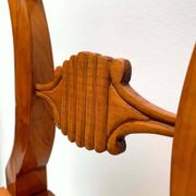 Biedermeier Board Chairs in Cherry Veneer and Mesh, Vienna, 1830s, Set of 6