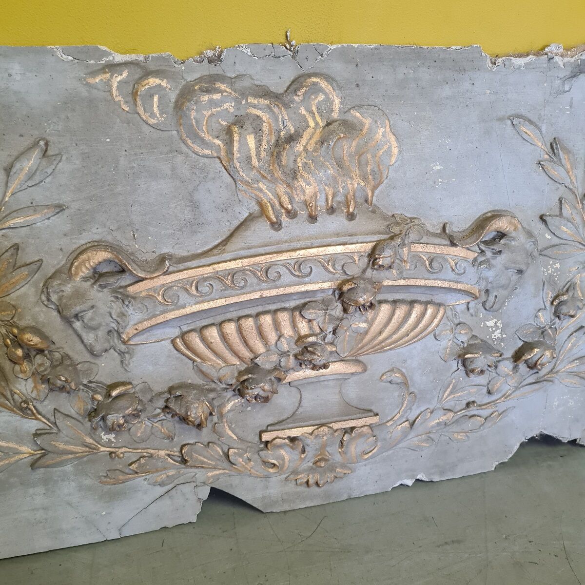 Antique French Louis XVI Plaster Ornament, 18th Century.