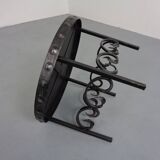 German Brutalist Side Table in Ceramic and Cast Iron, 1960s