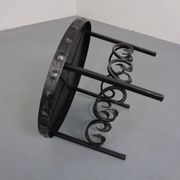 German Brutalist Side Table in Ceramic and Cast Iron, 1960s