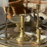 Solid brass candle holder