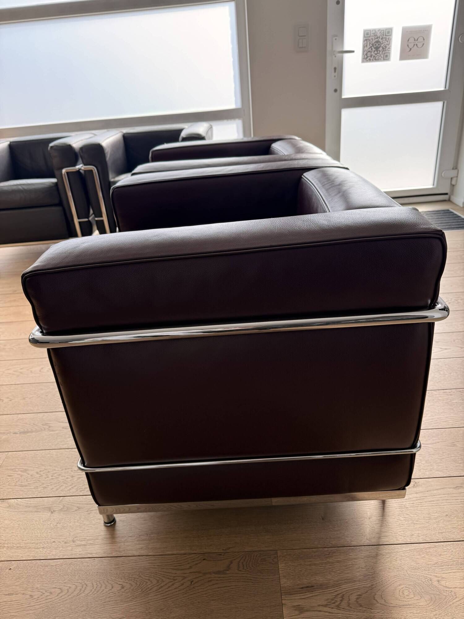 pair of authentic LC2 armchairs