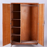 Walnut Bauhaus Wardrobe Made in Czechia by Robert Slezak, 1930-1939
