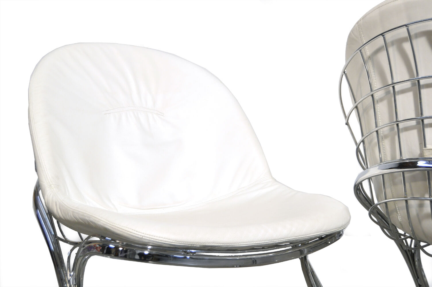 Set of 4 “Pascale” wire chairs designed by Gastone Rinaldi for Thema