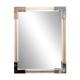 Wall mirror in lucite and chrome, 1970s