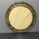Midcentury bohemian Hollywood Regency Spanish gilt metal sun mirror, 1960s