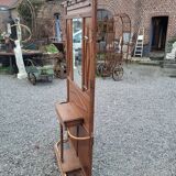 Old oak cloakroom or coat rack
