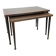 Pair of vintage nesting tables in formica, 1970.