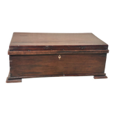 Old exotic wood chest from Ghana