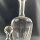 Crystal carafe with needle-engraved decoration 19th century Baccarat Saint Louis