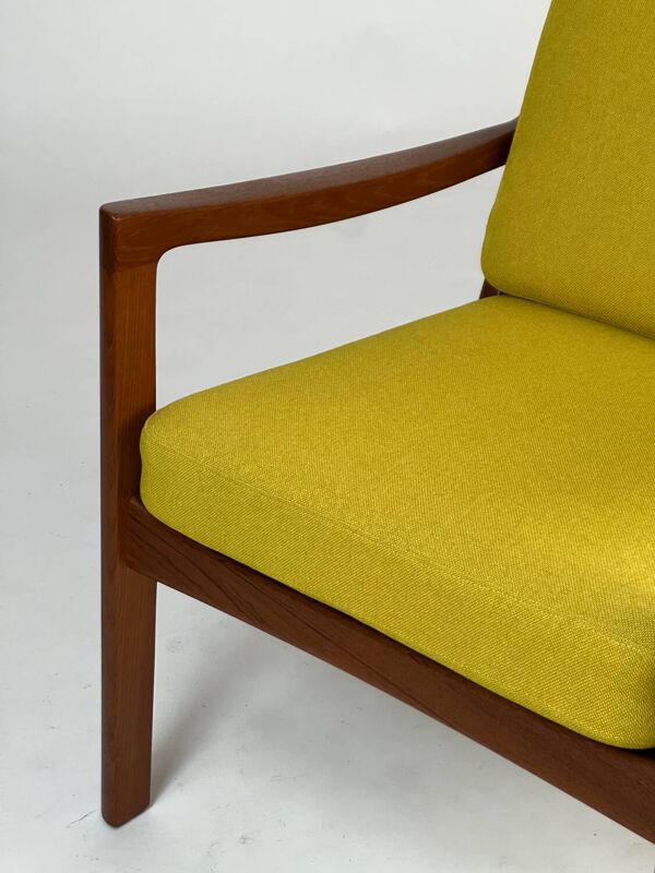 Fauteuil « Senator » en teck par Ole Wanscher, design danois, années 1960