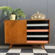 Pink Jiri Jiroutek U458 sideboard 1960s for Interier Praha