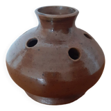 Vase pique fleurs en grès