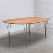 ‘Super-Elliptical’ table in oak by Piet Hein & Bruno Mathsson for Fritz Hansen, 1968