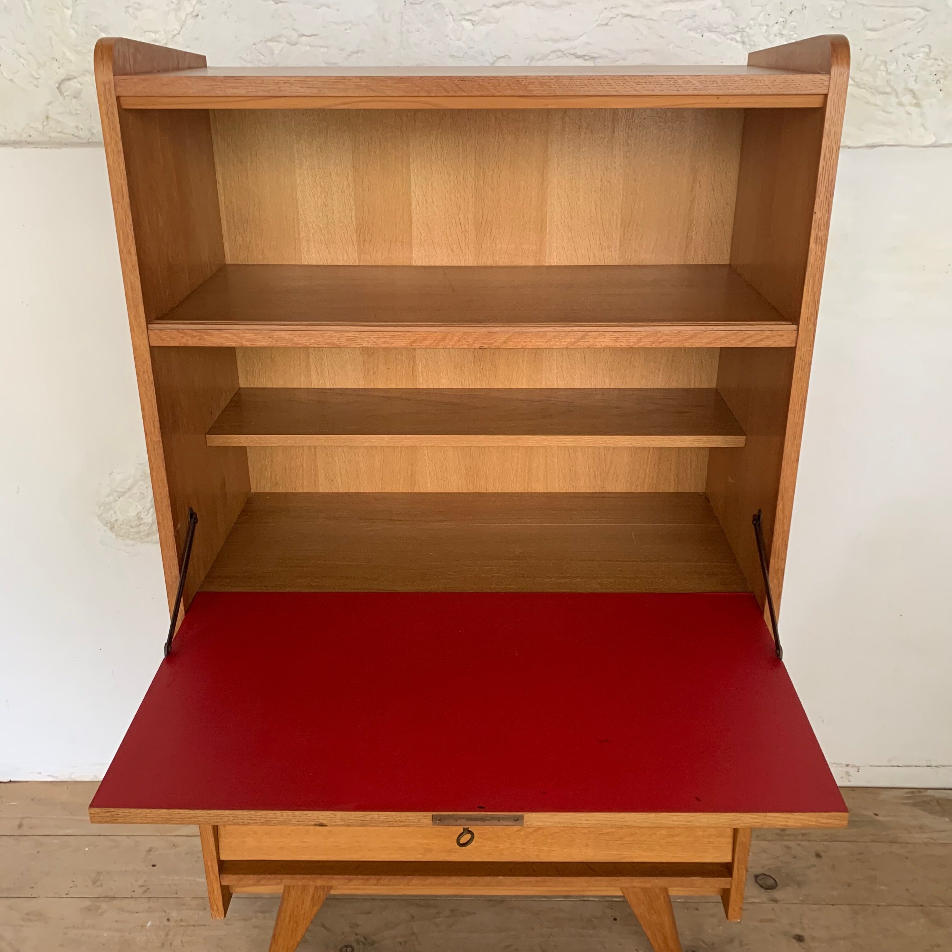Desk secretary dresser vintage oak